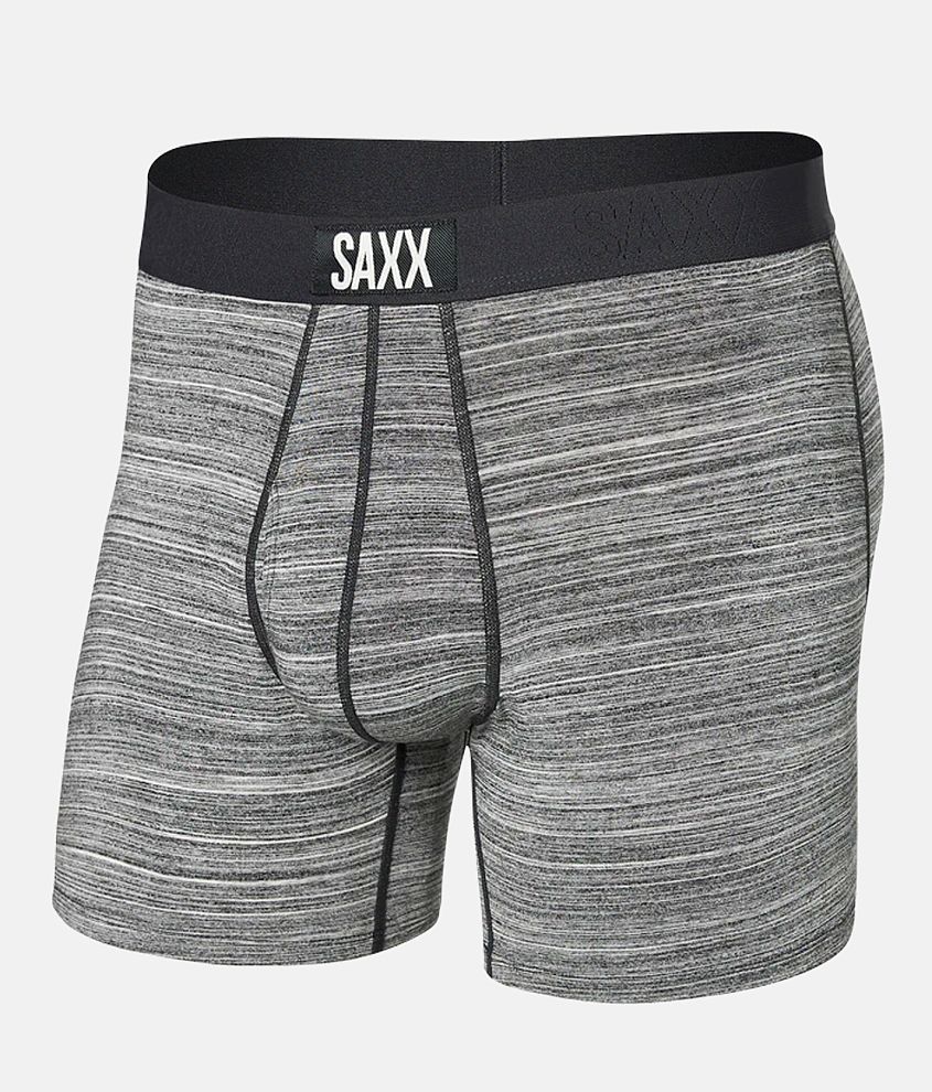 SAXX Ultra Stretch Boxer Briefs - Men's Boxers in Space Dye Heather Grey
