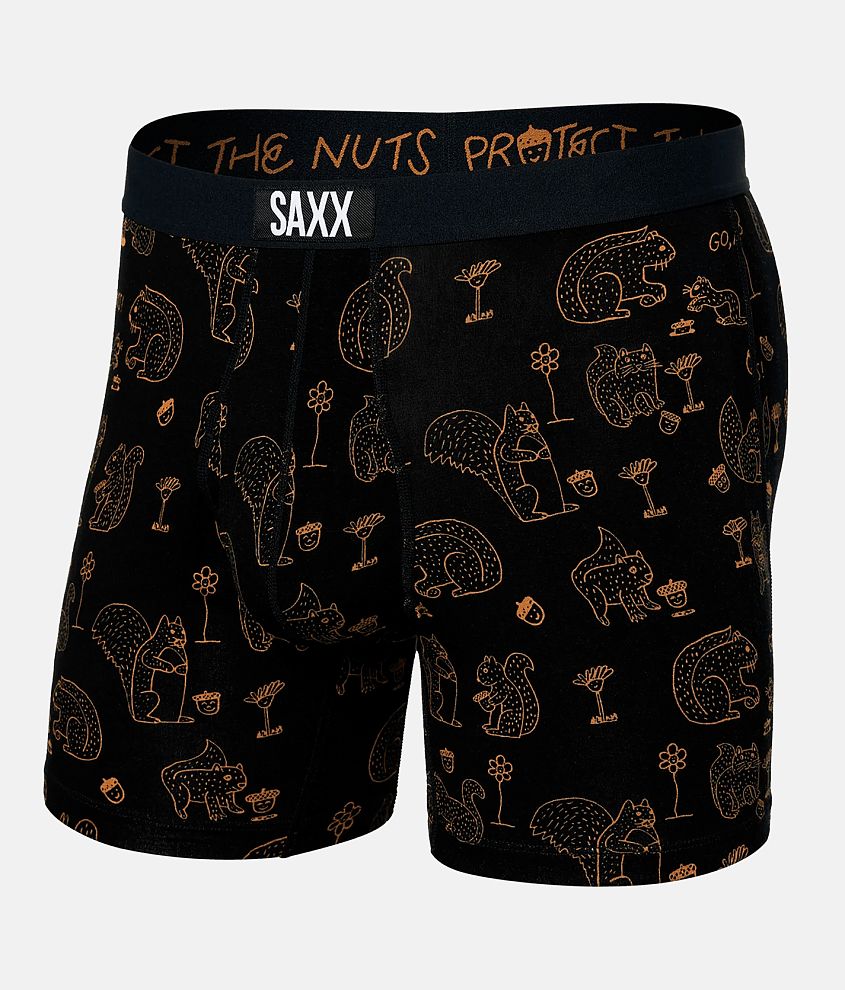 SAXX Ultra Super Soft Stretch Boxer Briefs - Men's Boxers in Protect The  Nuts Black