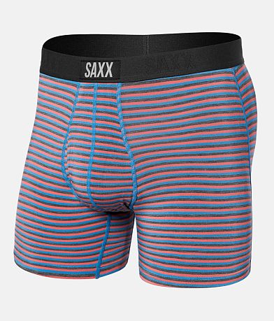 SAXX Hot Shot Stretch Boxer Briefs - Men's Boxers in Blue Iceberg