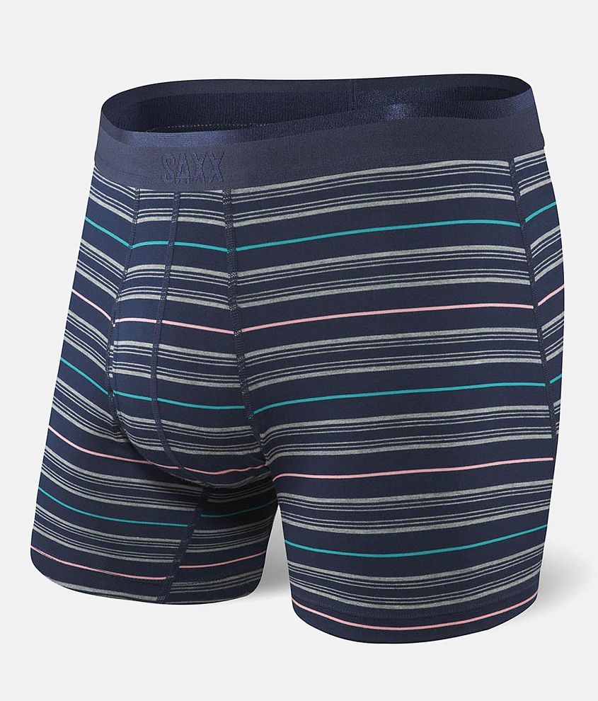 SAXX Platinum Stretch Boxer Briefs - Men's Boxers in Navy Tidal Stripe