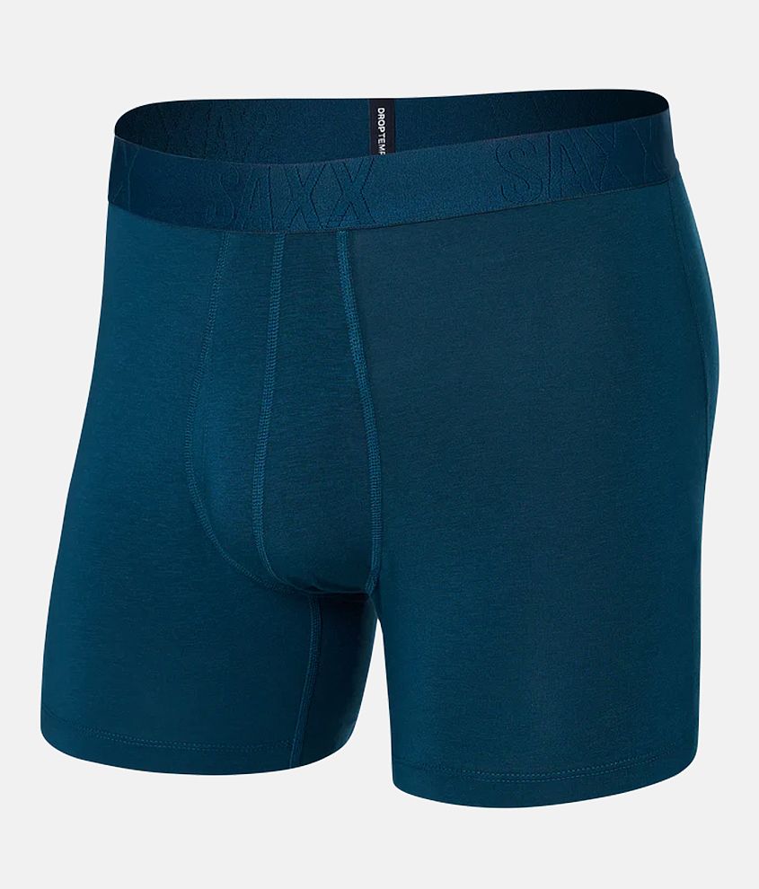 SAXX DropTemp™ Cooling Cotton Boxer Briefs - Men's Boxers in Deep Ocean