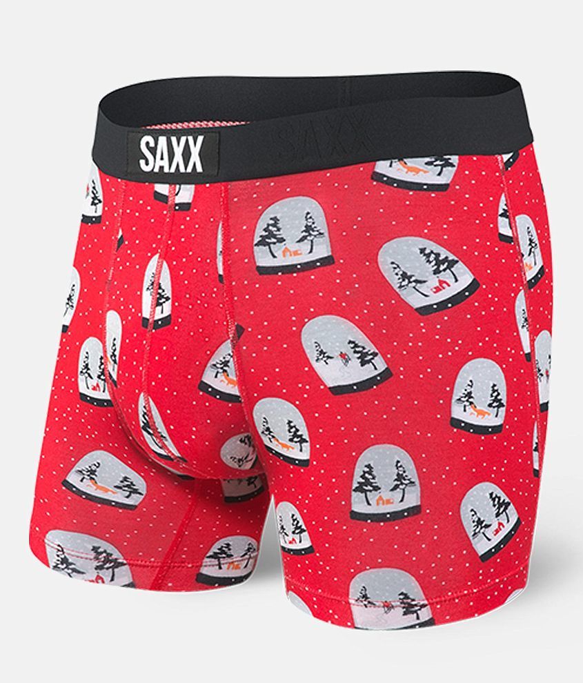 SAXX Vibe Stretch Boxer Briefs - Men's Boxers in Red Snow Globes | Buckle