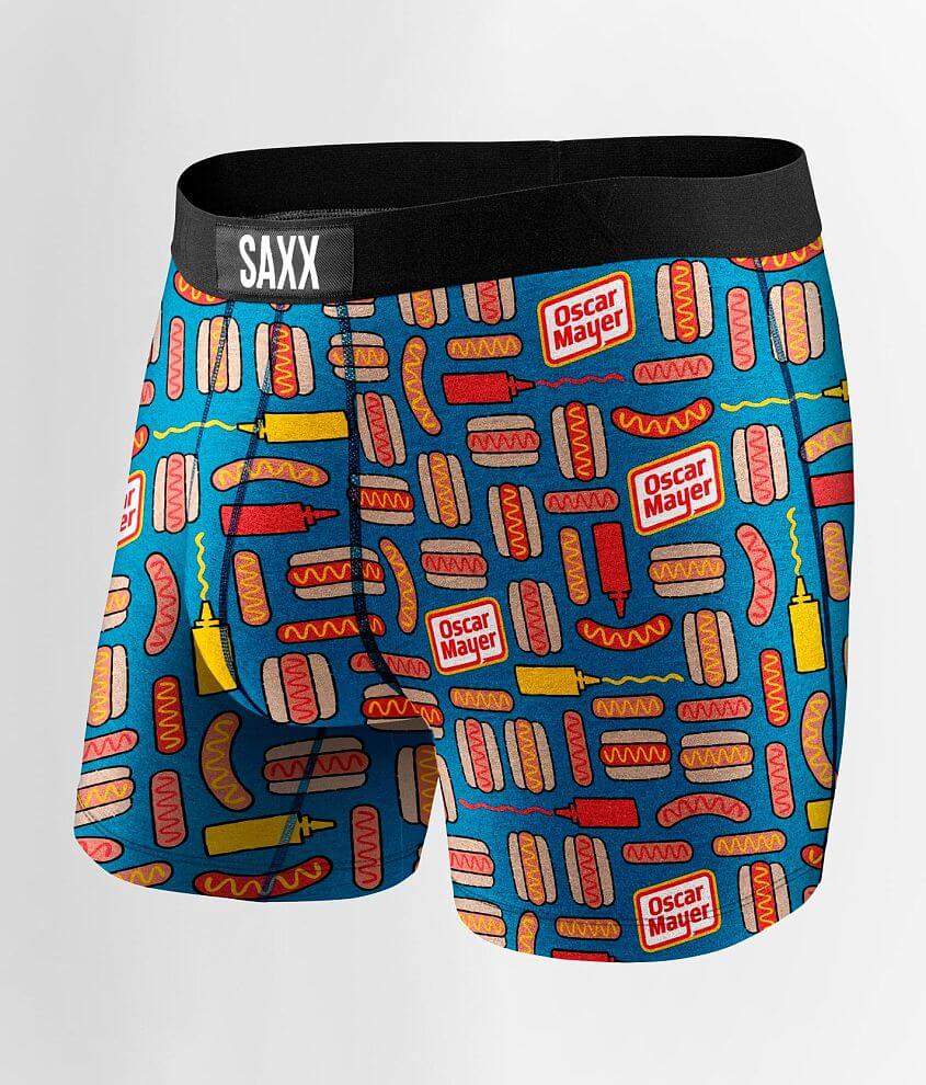 Saxx Mens Viewfinder hot dog Sleep Shorts Size Medium