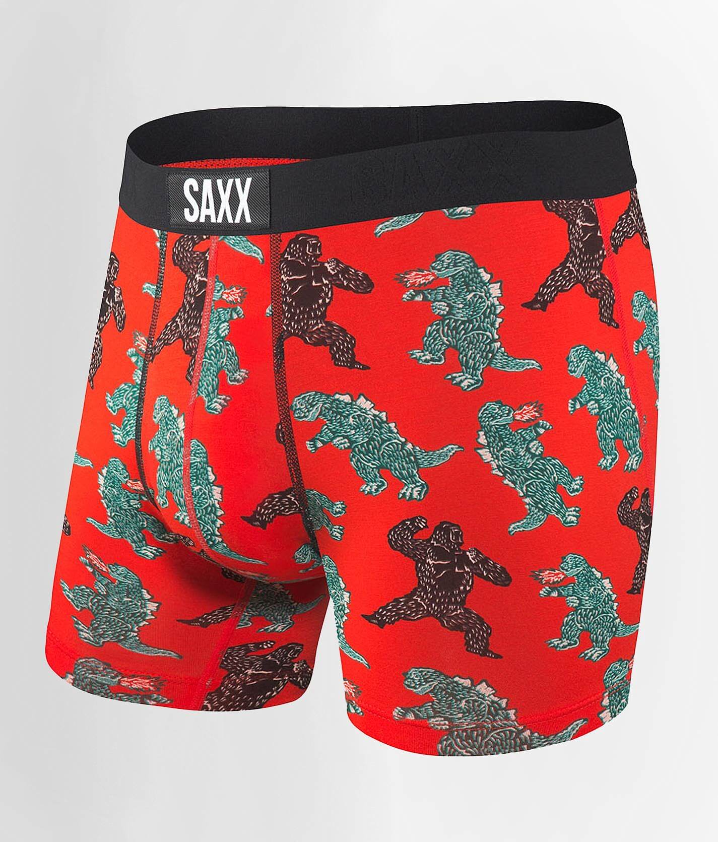 SAXX Vibe Stretch Boxer Briefs - Men's Boxers in Red Kingzilla | Buckle