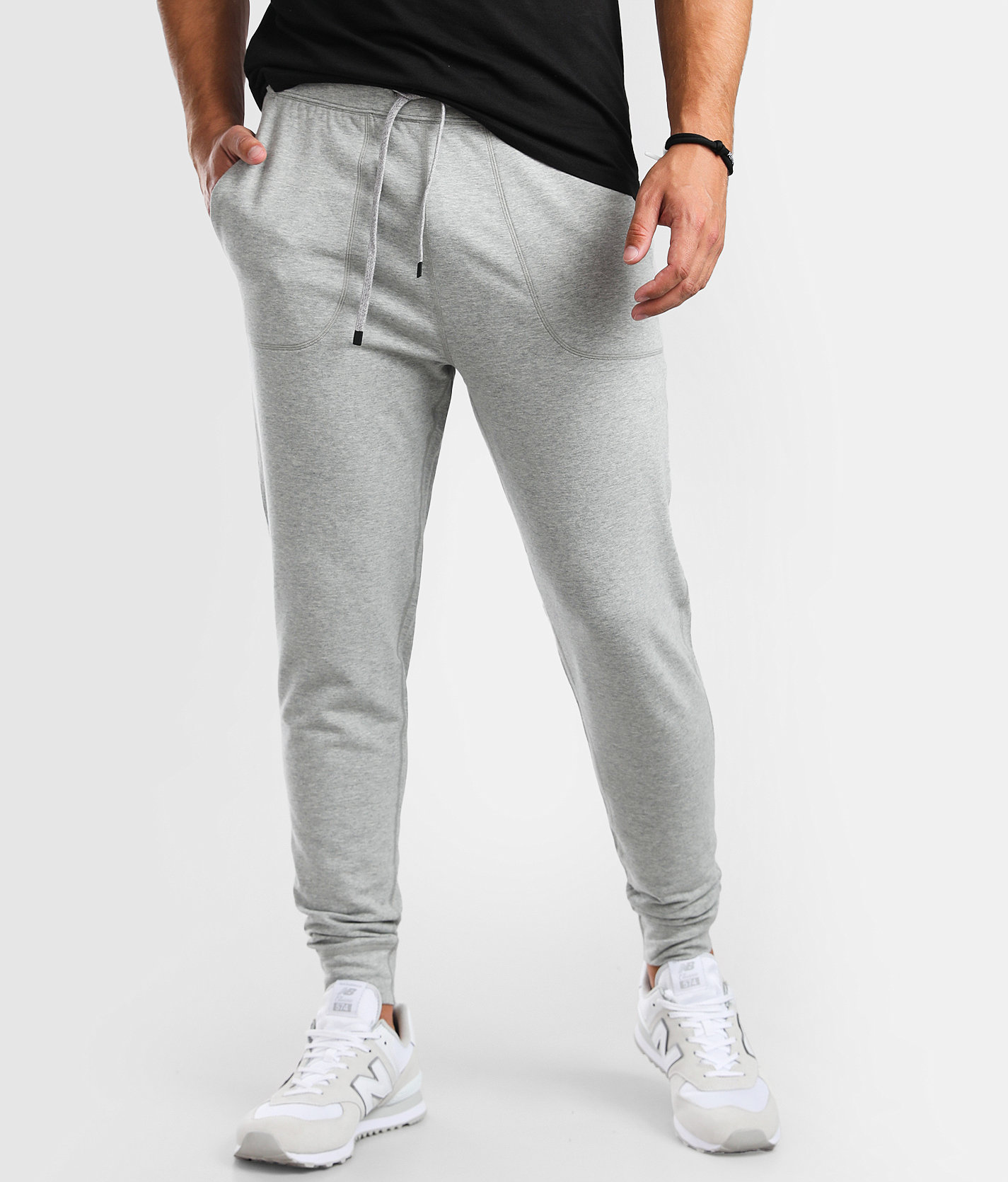 grey melange joggers