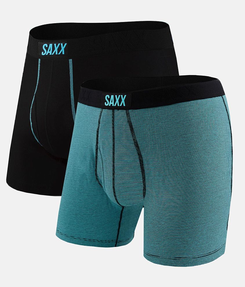 SAXX 24-Seven 2 Pack Boxer Briefs - Men's Boxers in Black Maui Maui ...