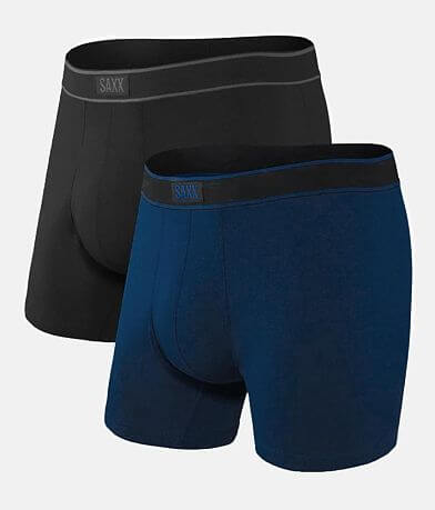 SAXX Sport Mesh 3 Pack Stretch Boxer Briefs - Men's Boxers in Black  Graphite Lighting B