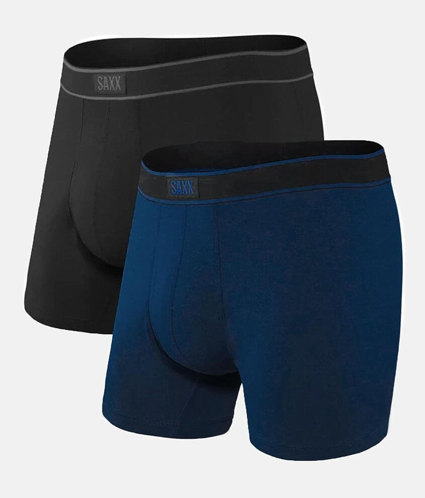 Daytripper Men's Boxer Brief 2-Pack - Black/Blue Heather