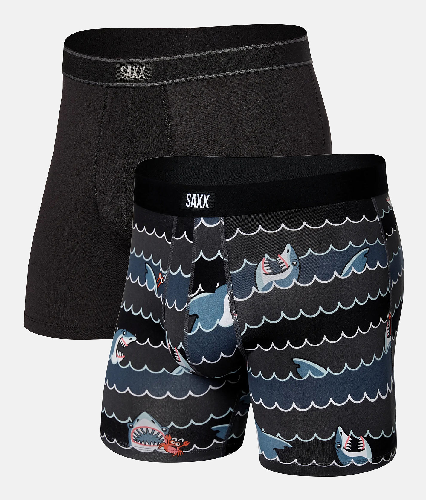 SAXX Men's 2 Pack Daytripper Active Moisture Wicking Boxer Brief Fly  Underwear