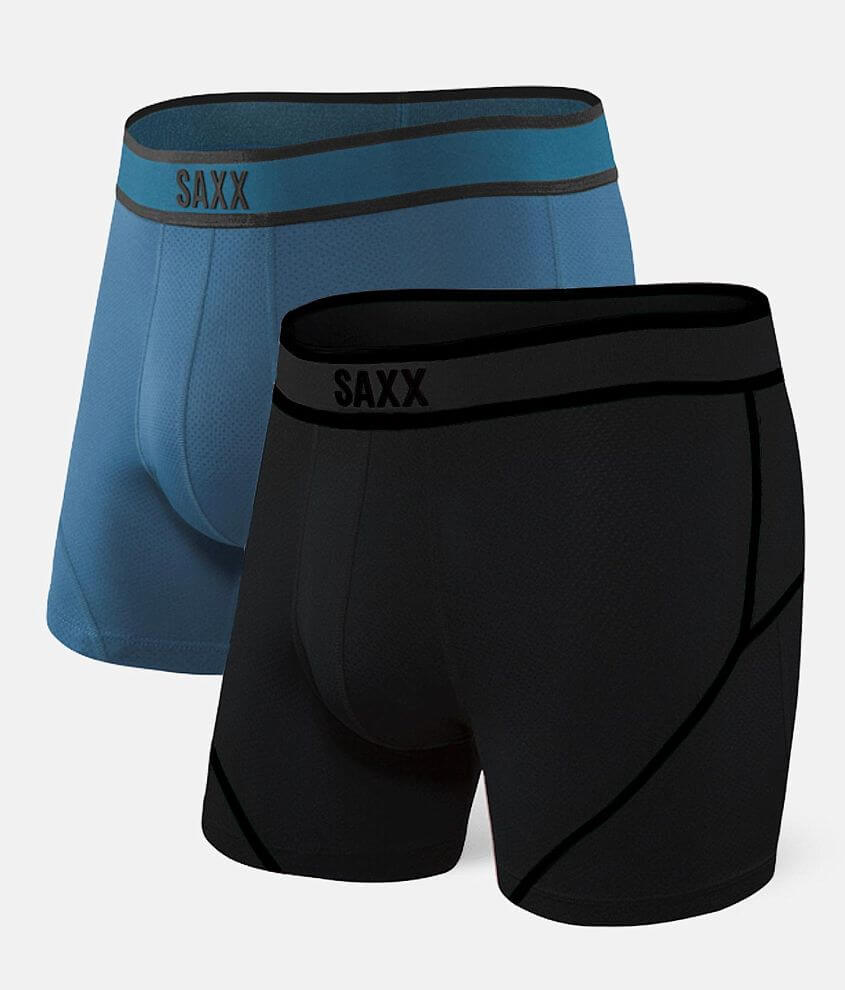 SAXX Kinetic 2 Pack Stretch Boxer Briefs front view