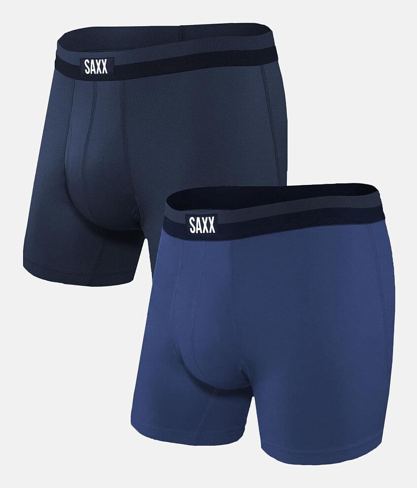 SAXX Sport Mesh 2 Pack Stretch Boxer Briefs front view