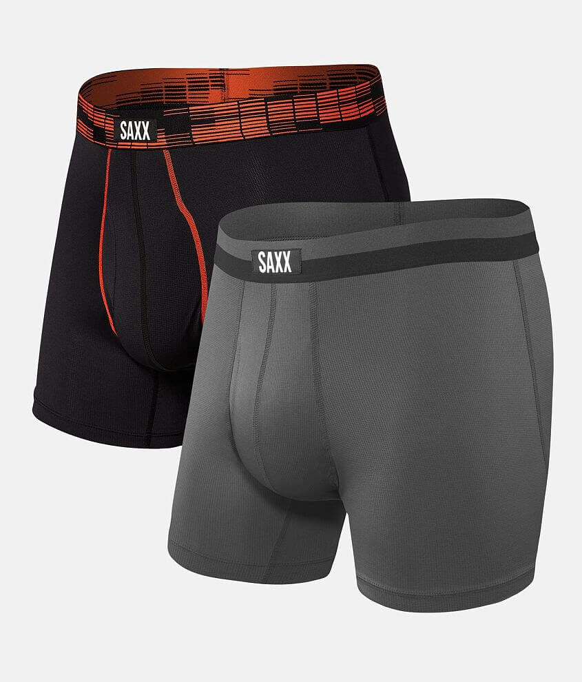 SAXX Sport Mesh 2 Pack Stretch Boxer Briefs - Men's Boxers in