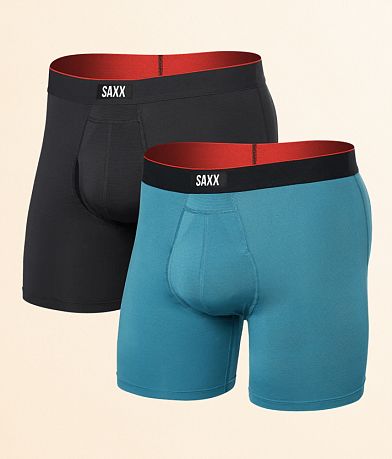 SAXX Multi-Sport Mesh 2 Pack Stretch Boxer Briefs front view