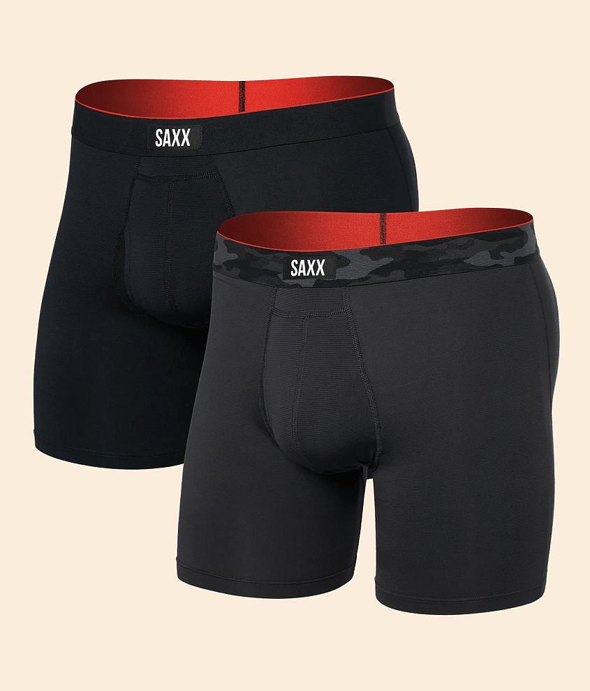 SAXX Multi Sport 2 Pack Stretch Boxer Briefs front view