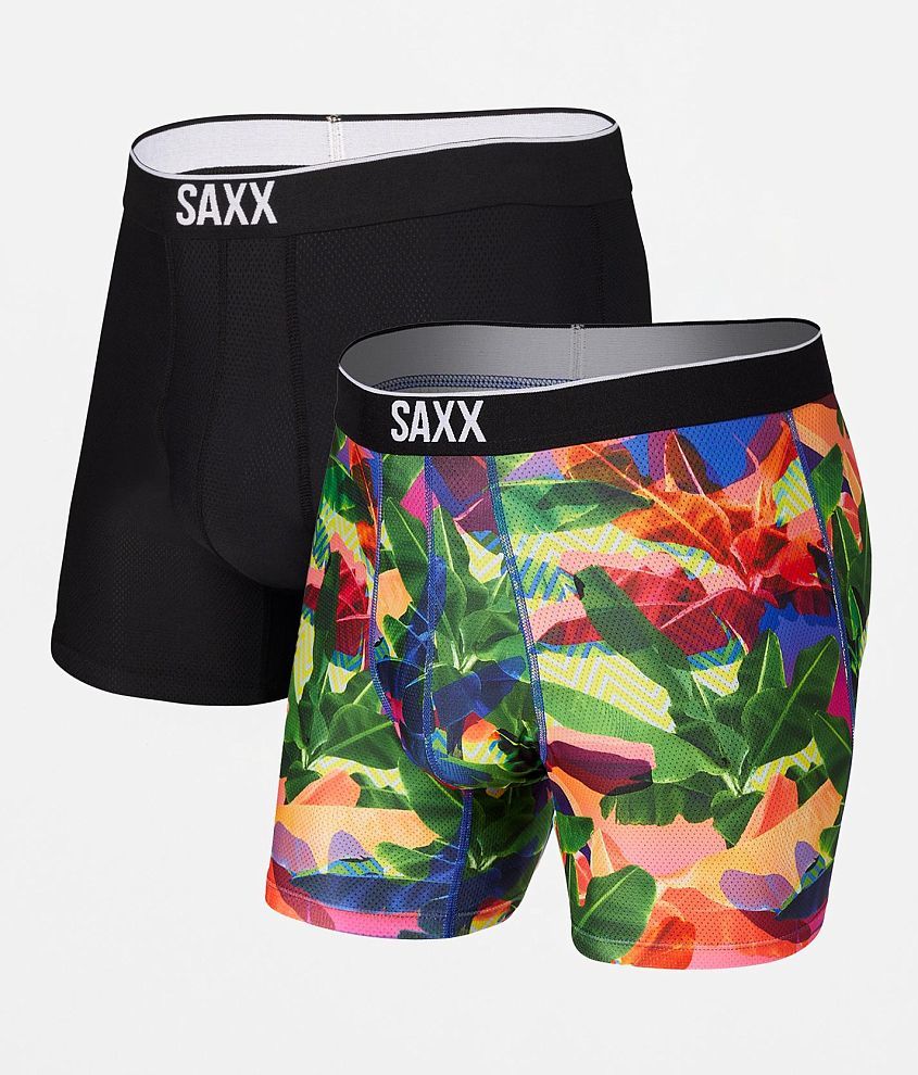 Solid micro-mesh boxer briefs SPORT MESH - 2-pack, Saxx