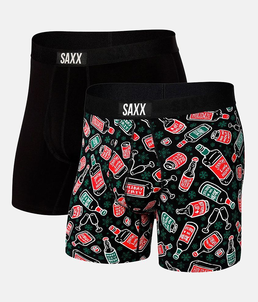 SAXX Ultra 2 Pack Stretch Boxer Briefs - Men's Boxers in Holiday