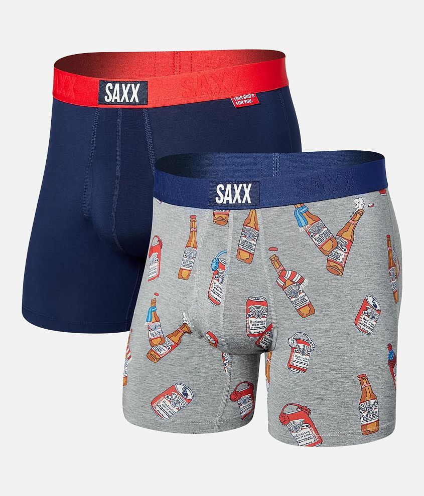 SAXX Ultra Budweiser Stretch Boxer Briefs front view