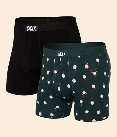 SAXX Ultra Super Soft 2 Pack Stretch Boxer Briefs front view