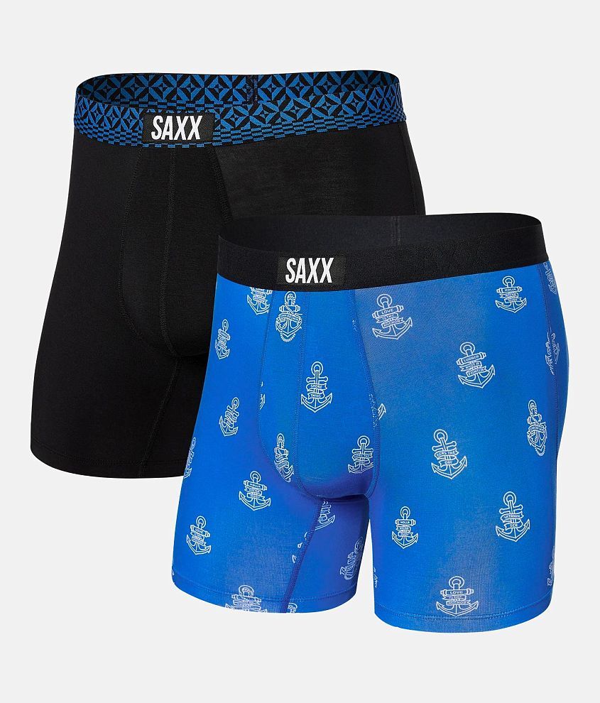 SAXX Vibe 2 Pack Stretch Boxer Briefs front view