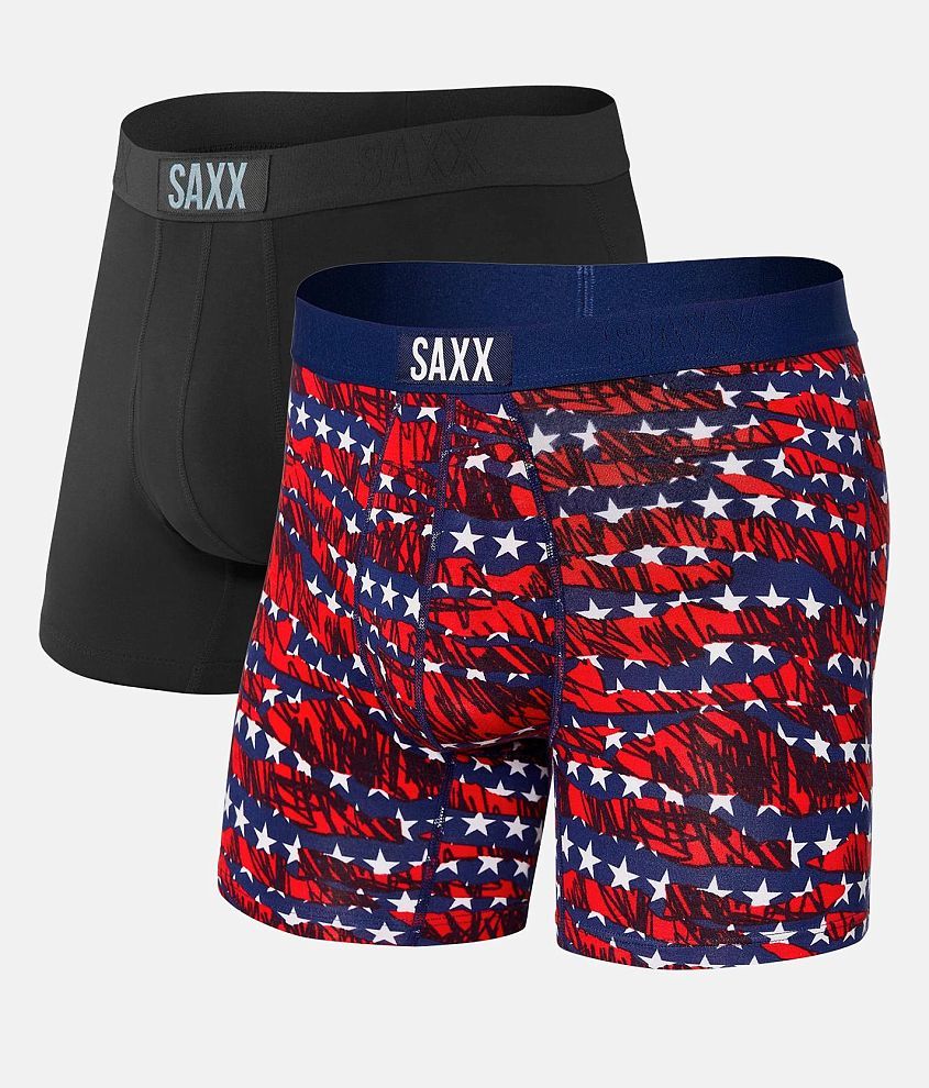 SAXX Vibe 2 Pack Stretch Boxer Briefs front view