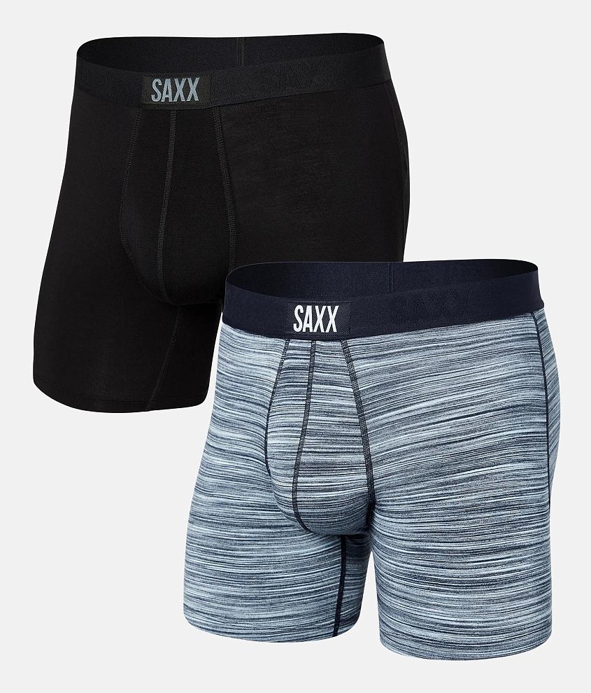 SAXX 2 Pack Vibe Stretch Boxer Briefs front view