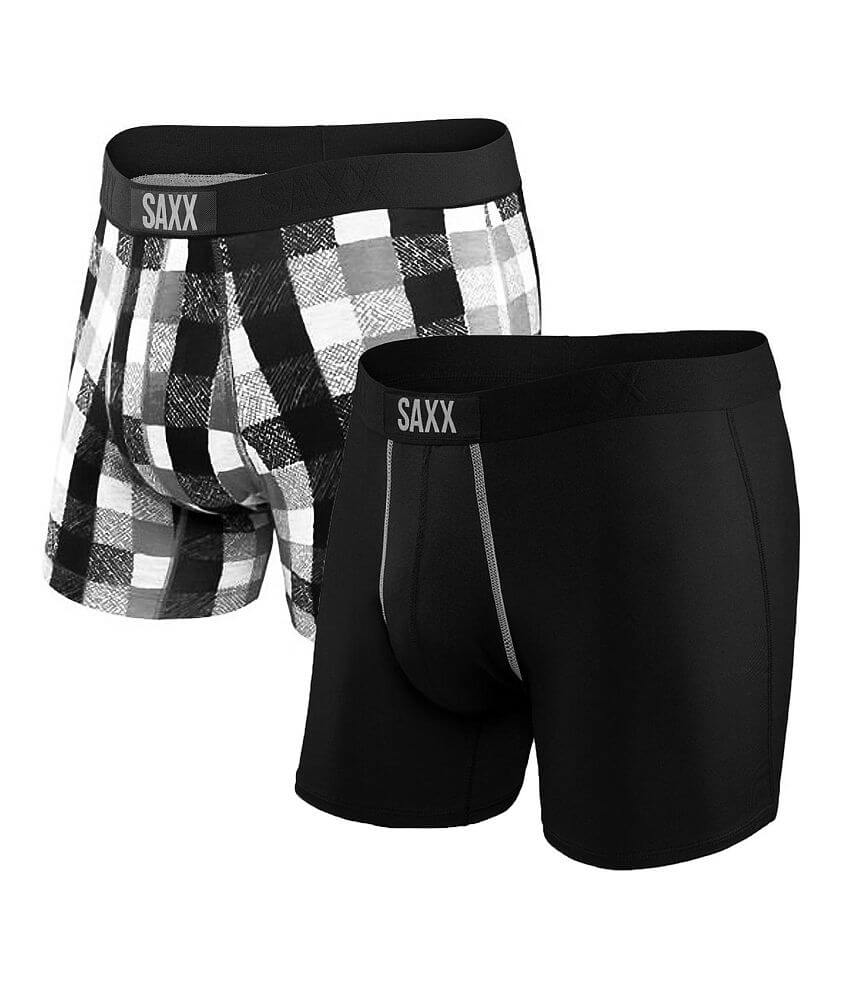 Vibe 2-Pack Men's Boxer Brief - Black/Grey