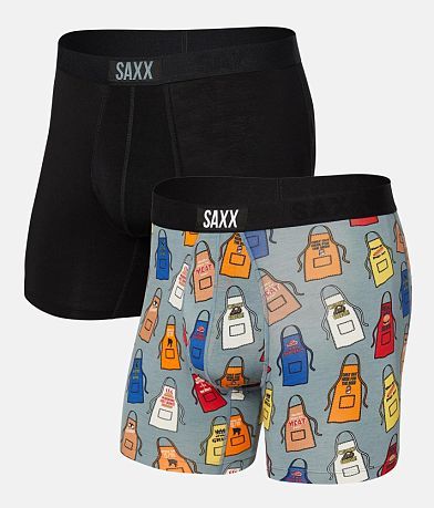 SAXX Vibe 2 Pack Stretch Boxer Briefs front view