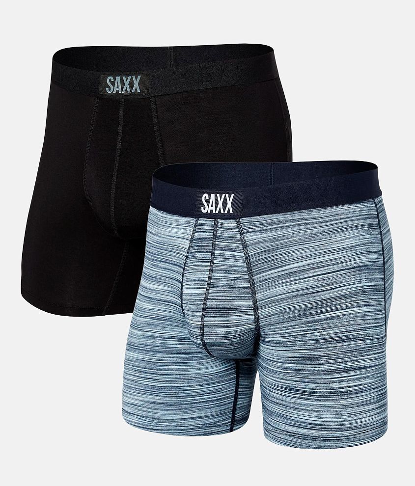 Saxx Men's Underwear Viscose/Elastane Blend 2 Pack Vibe Boxer