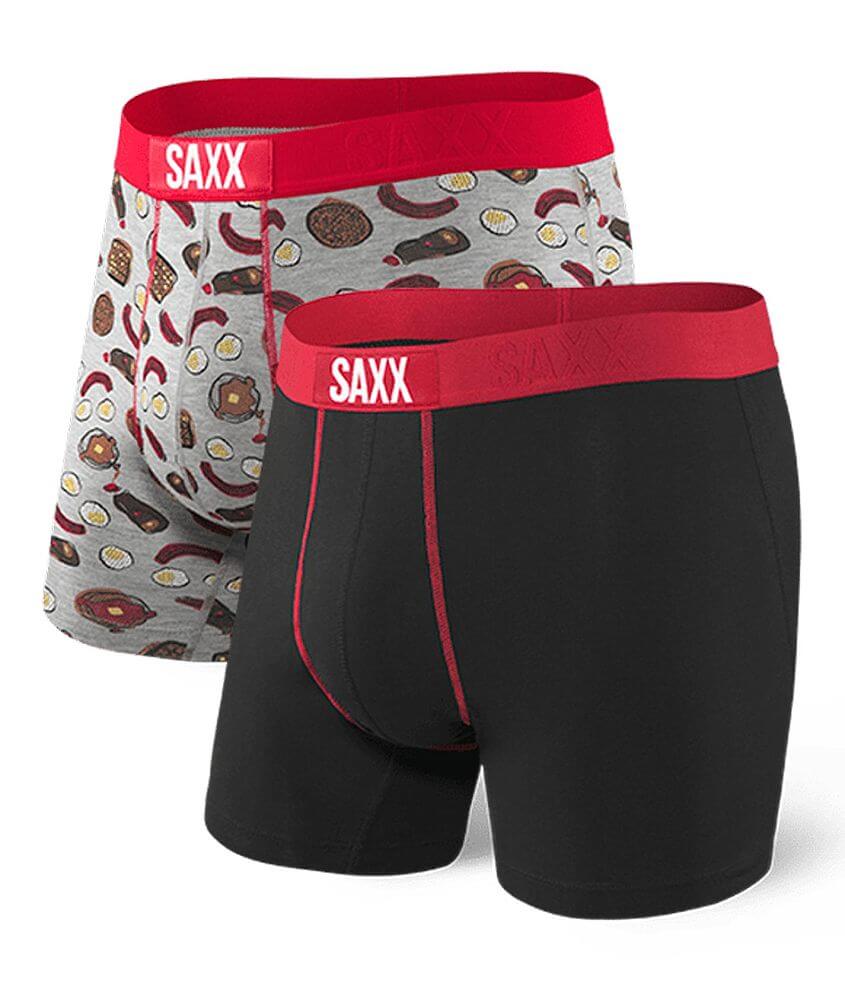 SAXX Vibe 2 Pack Stretch Boxer Briefs front view
