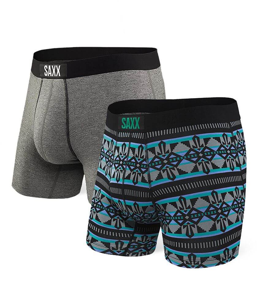 SAXX Vibe 2 Pack Stretch Boxer Briefs front view
