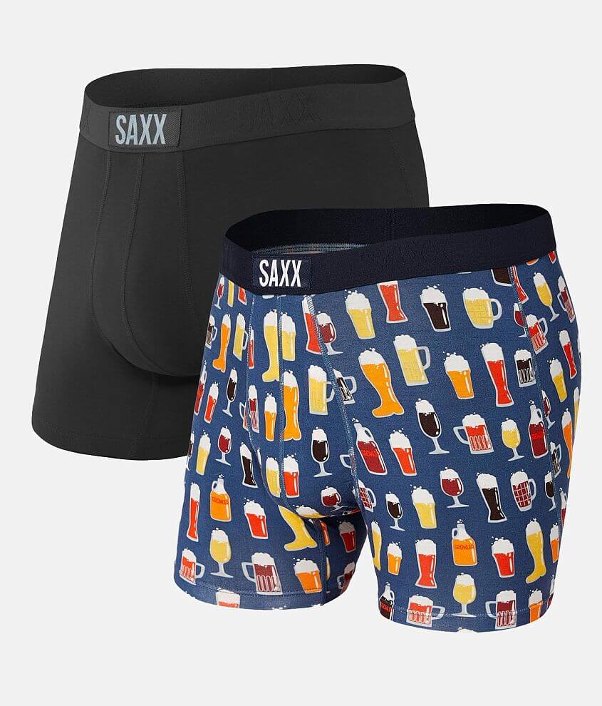 SAXX Vibe 2 Pack Stretch Boxer Briefs front view