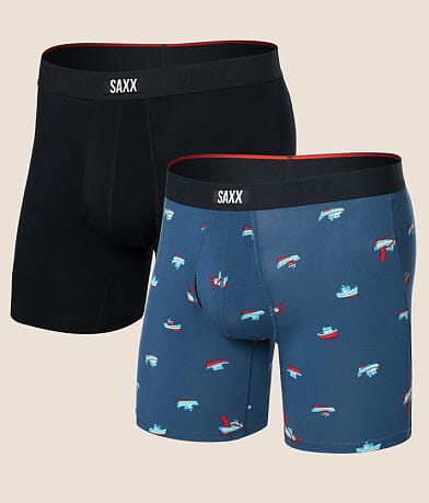 SAXX Vibe Xtra 2 Pack Stretch Boxer Briefs front view