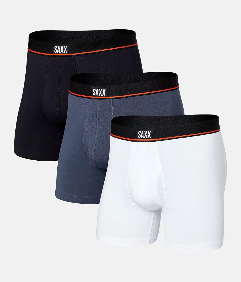 SAXX Non-Stop 3 Pack Stretch Boxer Briefs front view