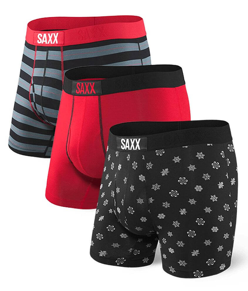 SAXX Ultra 3 Pack Stretch Boxer Briefs front view