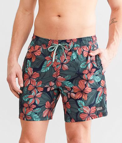 SAXX Oh Buoy 2 in 1 DropTemp™ Stretch Swim Trunks front view