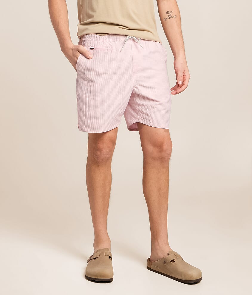 Textured Hybrid Stretch Short