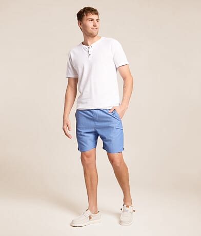 Textured Hybrid Stretch Short