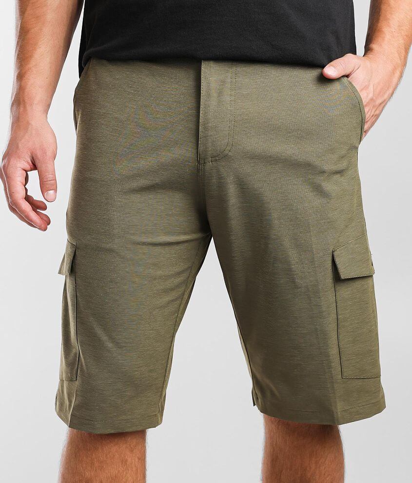 BKE Cohen Hybrid Cargo Stretch Walkshort - Men's Shorts in Olive | Buckle