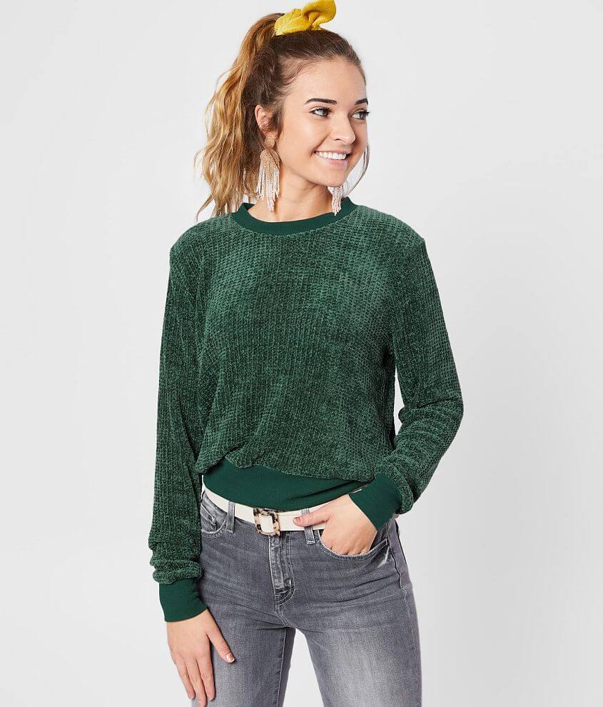 Gypsies & Moondust Chenille Sweater - Women's Sweaters in Teal | Buckle