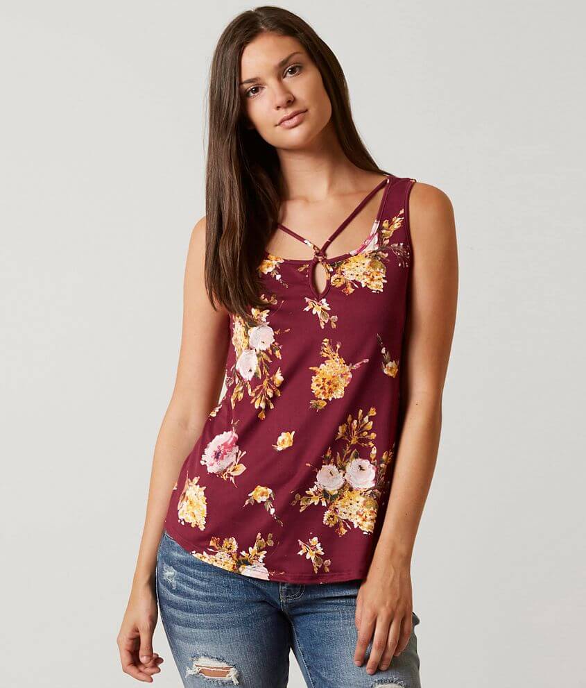 Daytrip Floral Tank Top front view