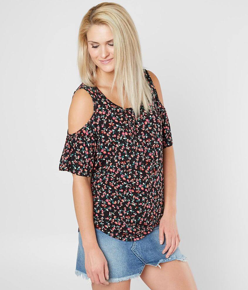 Daytrip Floral Print Top front view