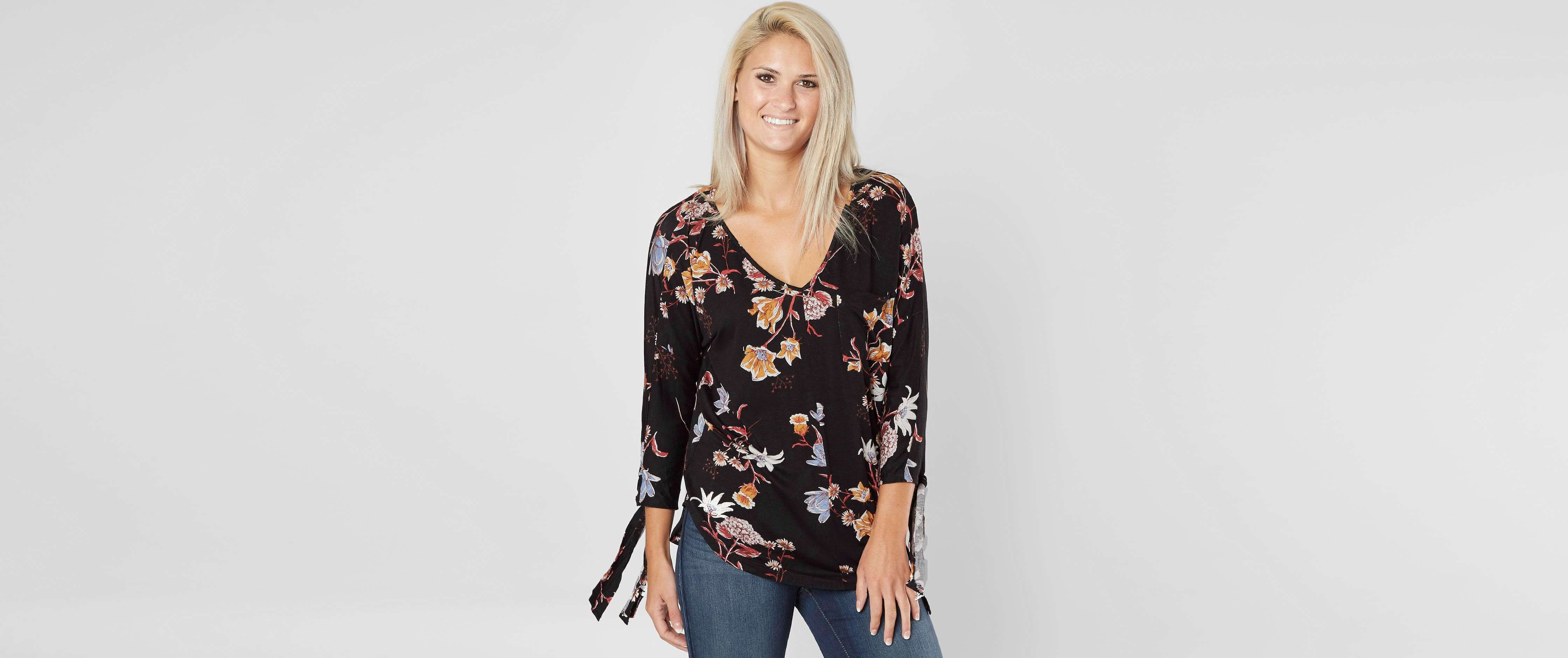 Image of Daytrip Floral V-Neck Top