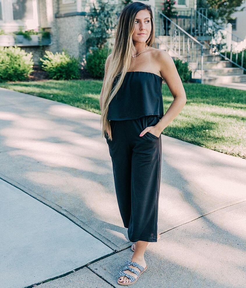 How to Style Cropped Wide Leg Jumpsuit