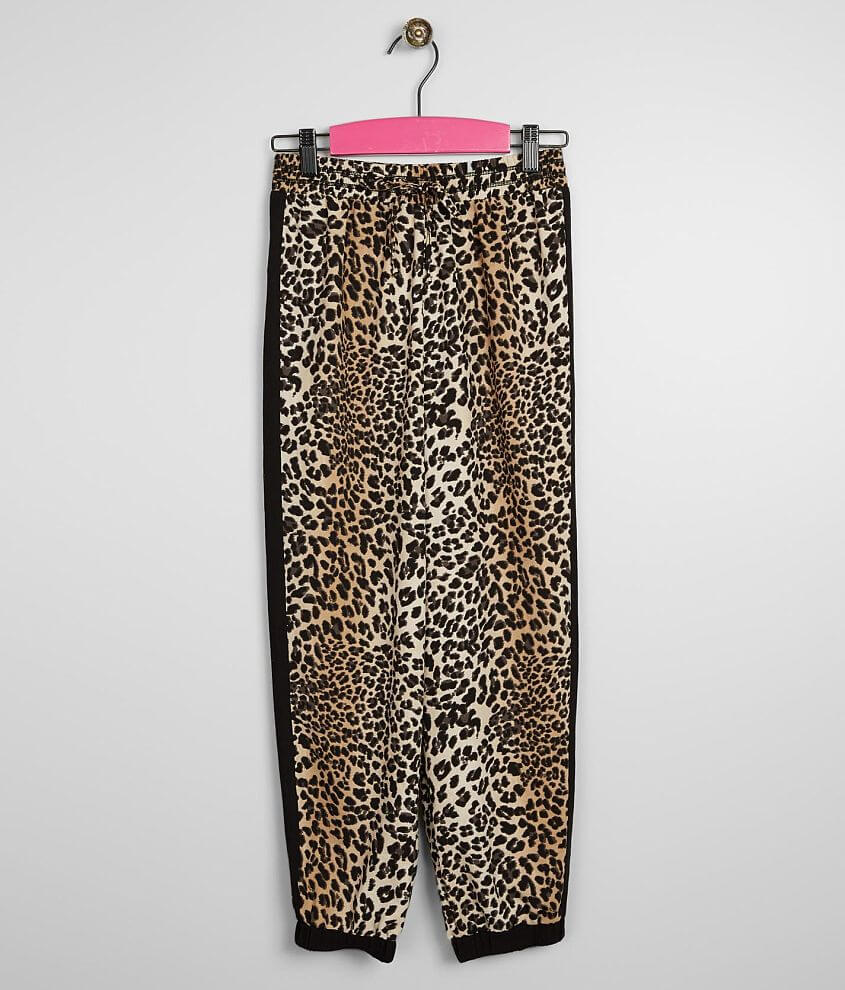 Girls - Daytrip Leopard Print Jogger Pant front view
