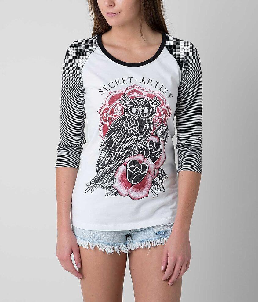 Secret Artist The Rose &#38; The Owl T-Shirt front view