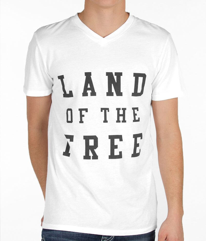 The Red, The White, The Blue Land of Free T-Shirt front view