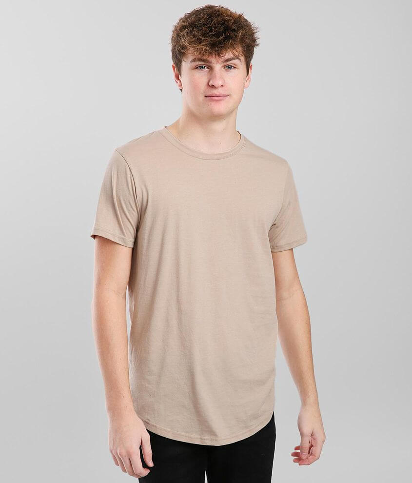 KUWALLA™ Eazy Scoop Basic T-Shirt - Men's T-Shirts in Oxford Tan