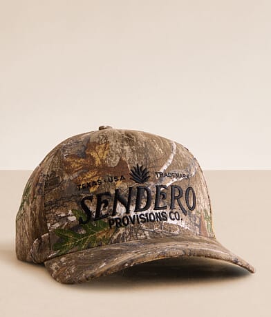 Sendero Provisions Co. Logo Realtree Camo Hat front view