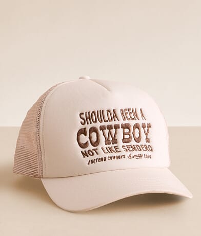 Sendero Provisions Co. Shoulda Been A Cowboy Trucker Hat front view