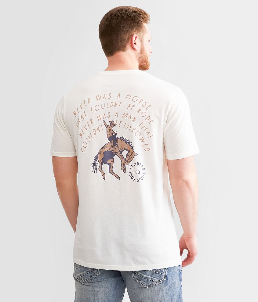 Sendero Provisions Co. Never Was A Horse T-Shirt front view